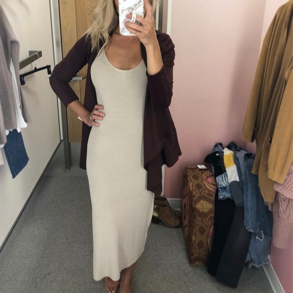 leith sweater strap dress